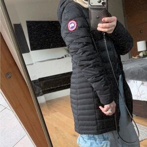Canada Goose Brookdale Parka Down Puffer Jacket Womens XS Black Coat Cozy